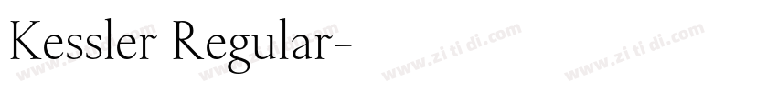Kessler Regular字体转换